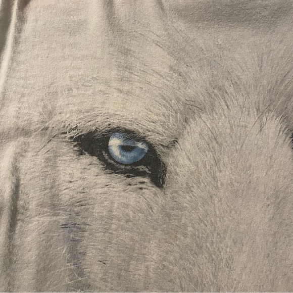 Vintage Wolf Animal Tee Shirt Sz Large Gray Short-Sleeve Great condition - Picture 3 of 5